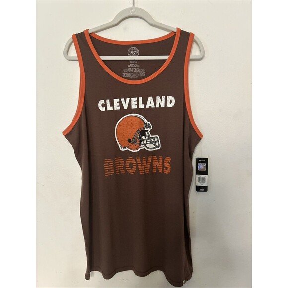 ’47 Other - Cleveland Browns 47 mens Tank Top Till Dawn Size XL